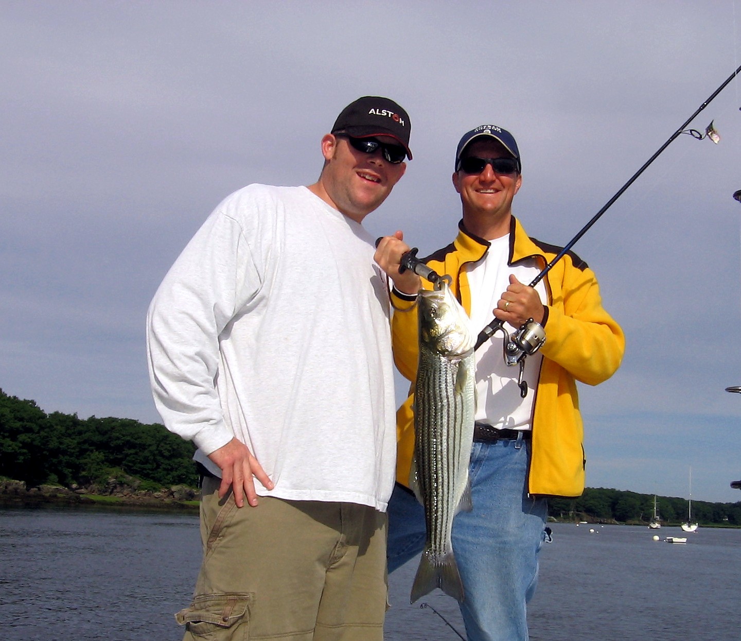 Fishing for Striper on the Saco